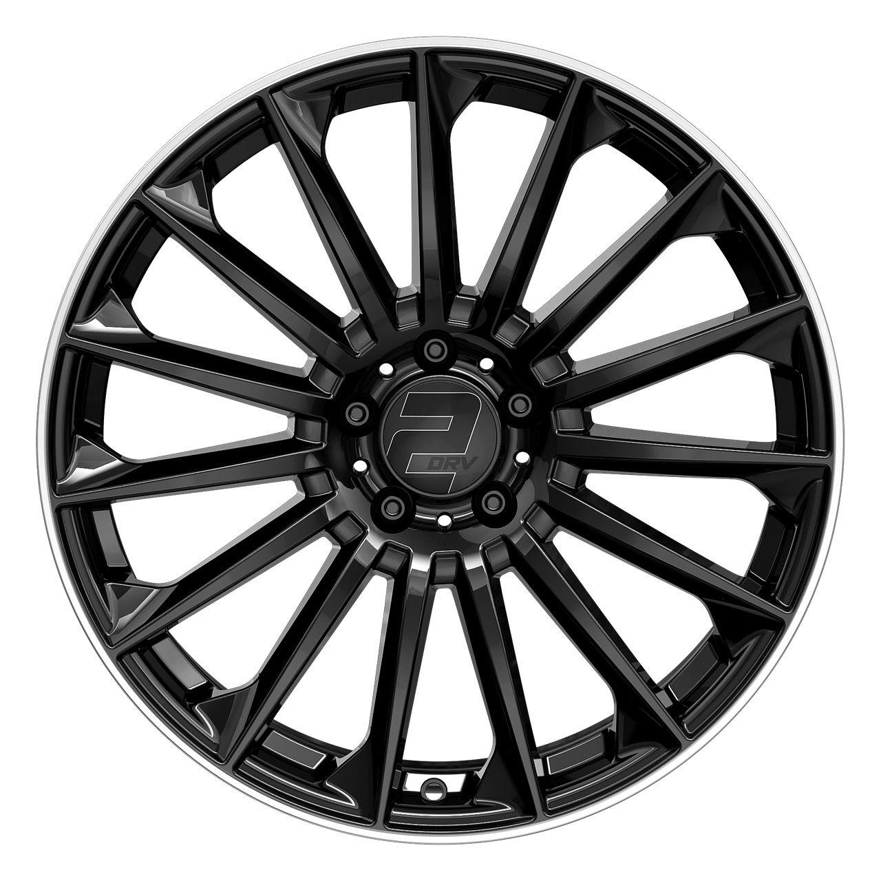WHEELWORLD-2DRV WH39 black glossy painted with full machined lip 10.5Jx22 5x114 ET35
