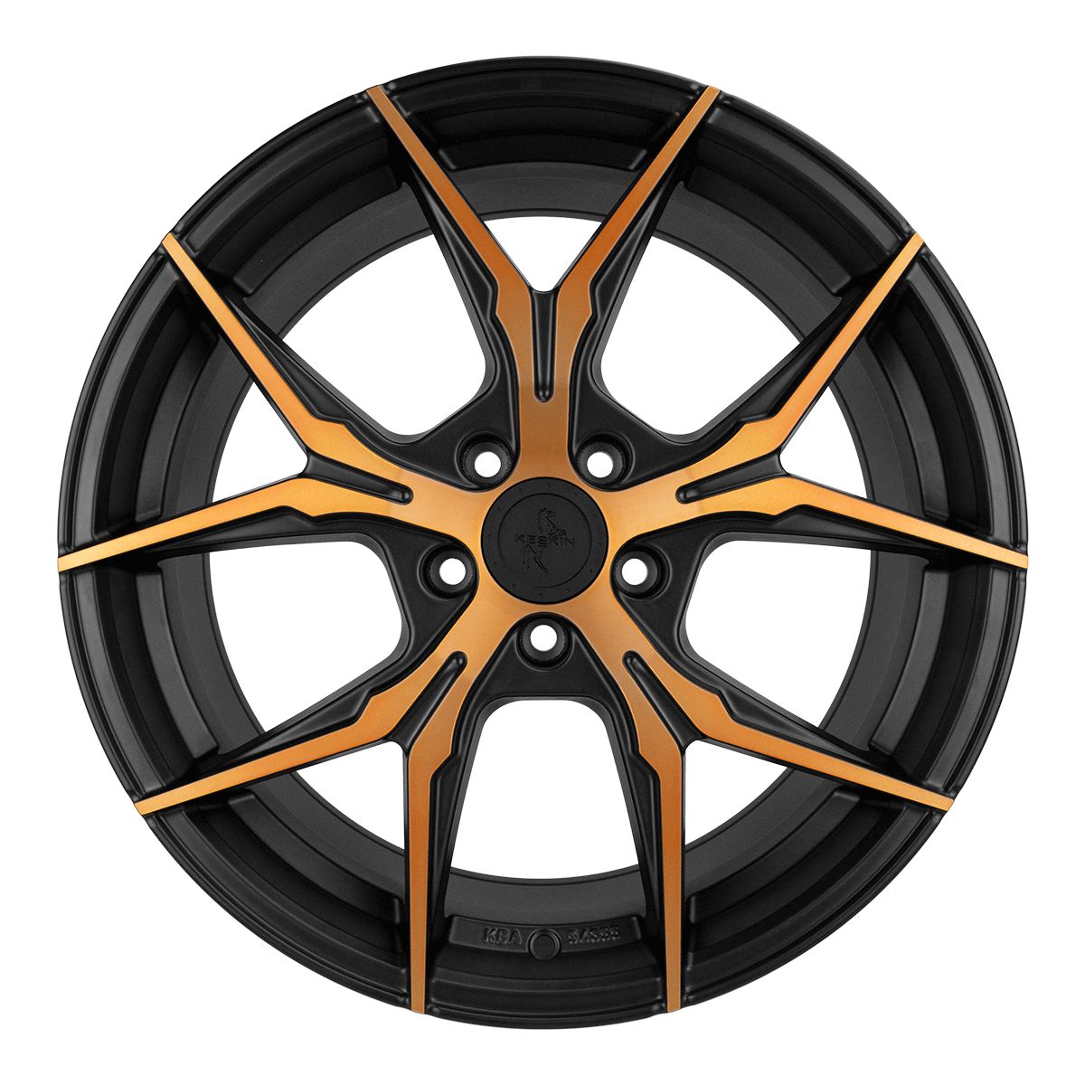 KESKIN WHEELS KT19N matt black front copper 8.5Jx19 5x114.3 ET40