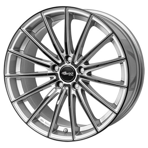 BROCK B36 kristallsilber schwarz 8.5Jx19 5x114.3 ET44