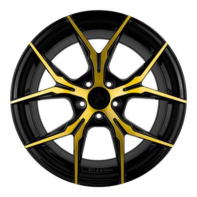 KESKIN WHEELS KT19N black front gold 8.5Jx19 5x120 ET35