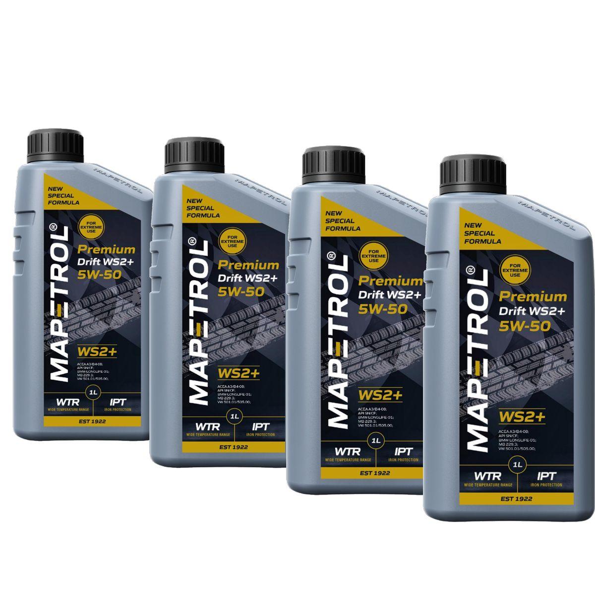 Mapetrol Premium Drift WS2+ 5W-50 4x1 Liter