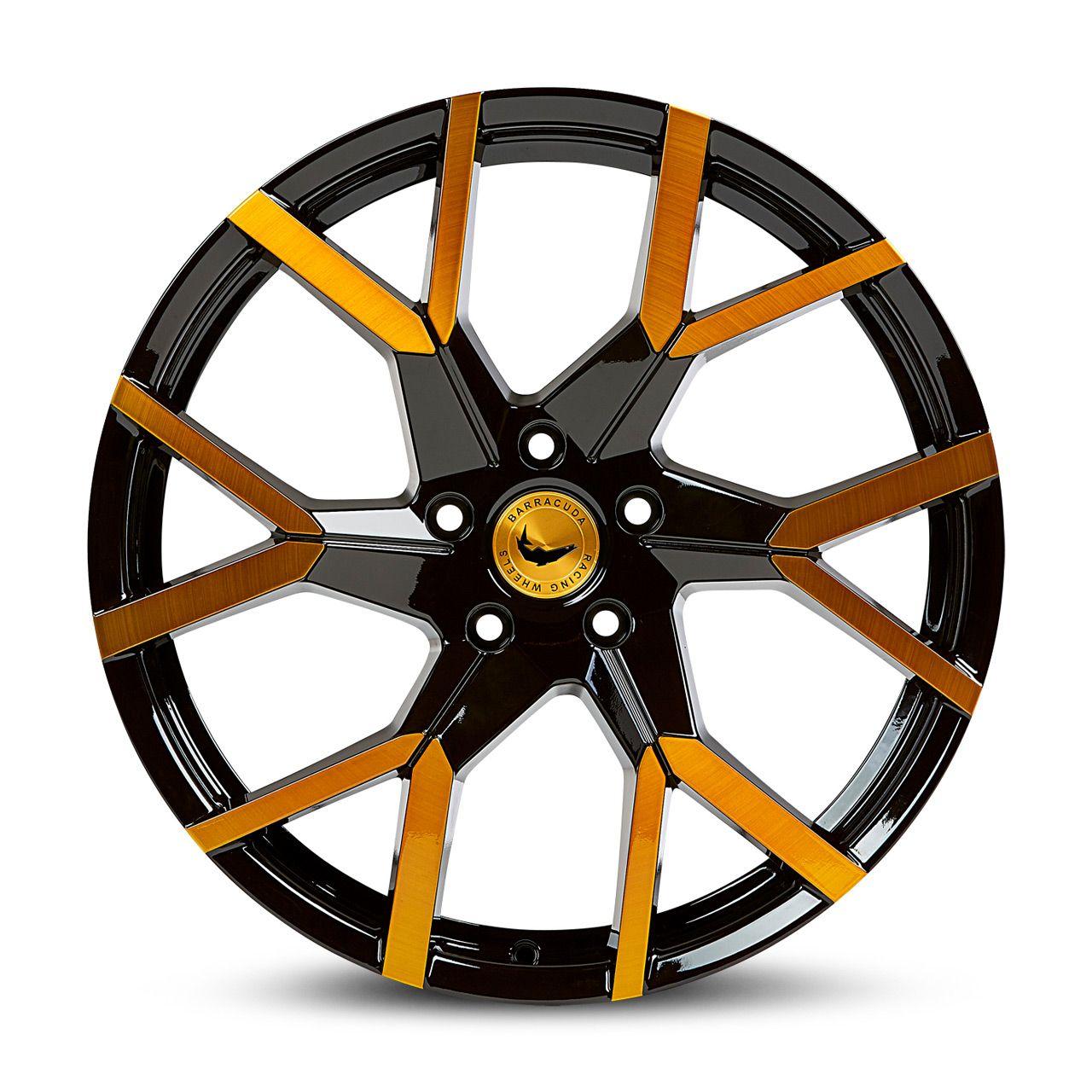 BARRACUDA TZUNAMEE EVO black gloss flashgold 9.0Jx20 5x112 ET30