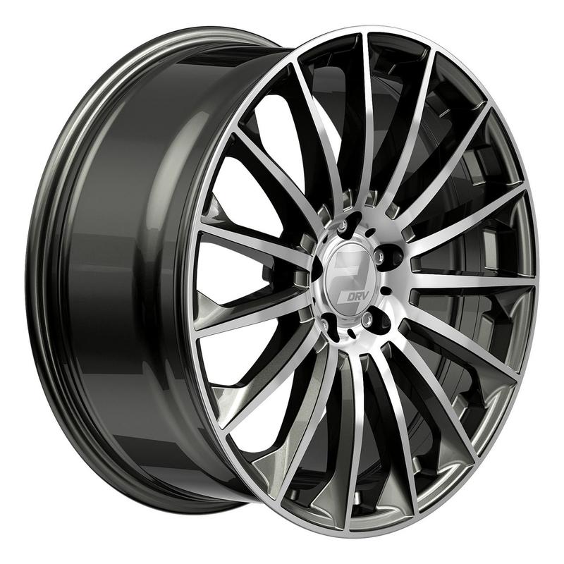 WHEELWORLD-2DRV WH39 dark gunmetal full painted with full machined lip 8.0Jx18 5x112 ET48