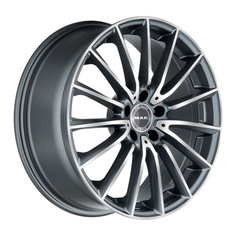 MAK KOMET gun metal mirror face 7.5Jx19 5x112 ET32