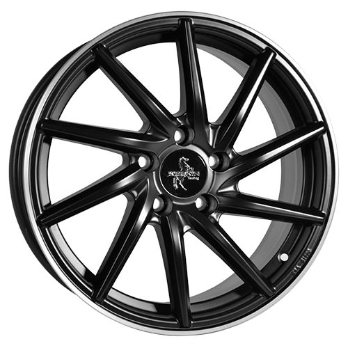 KESKIN WHEELS KT17 HURRICANE matt black lip polish 8.5Jx19 5x112 ET30