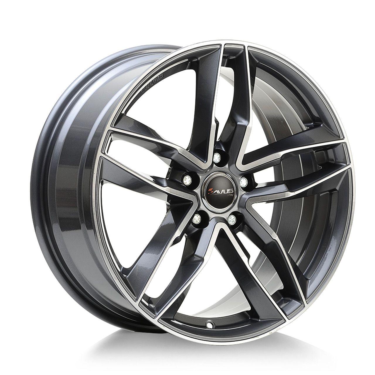 AVUS RACING AF16 anthracite polished 7.5Jx17 5x112 ET38