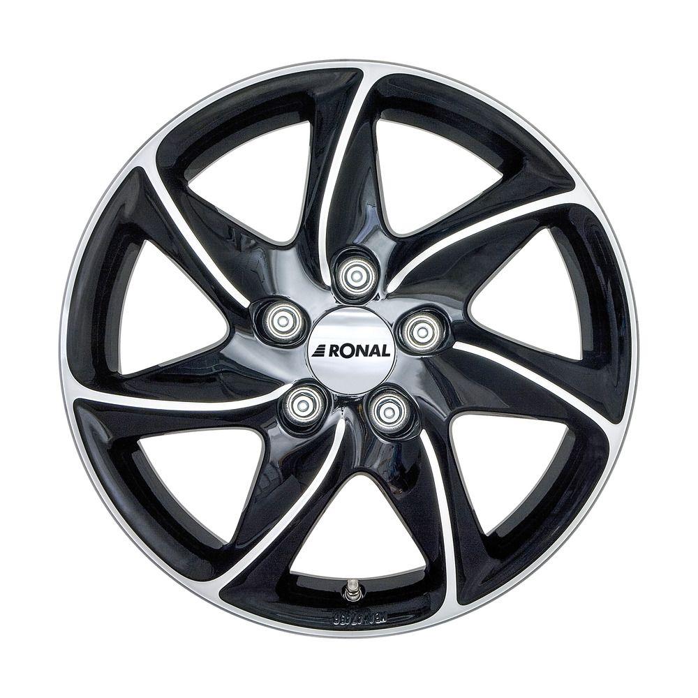 RONAL RONAL R51-5 TREND jetblack-frontkopiert 7.0Jx16 5x100 ET38