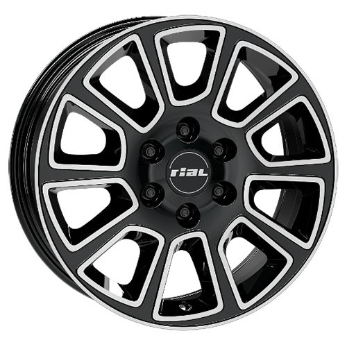 RIAL TRANSPORTER 2 diamantschwarz frontpoliert 7.0Jx17 5x114.3 ET45