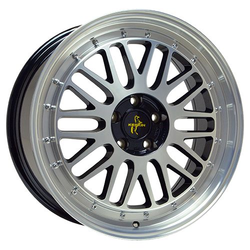 KESKIN WHEELS KT22 RETRO black front polished 8.5Jx19 5x112 ET30