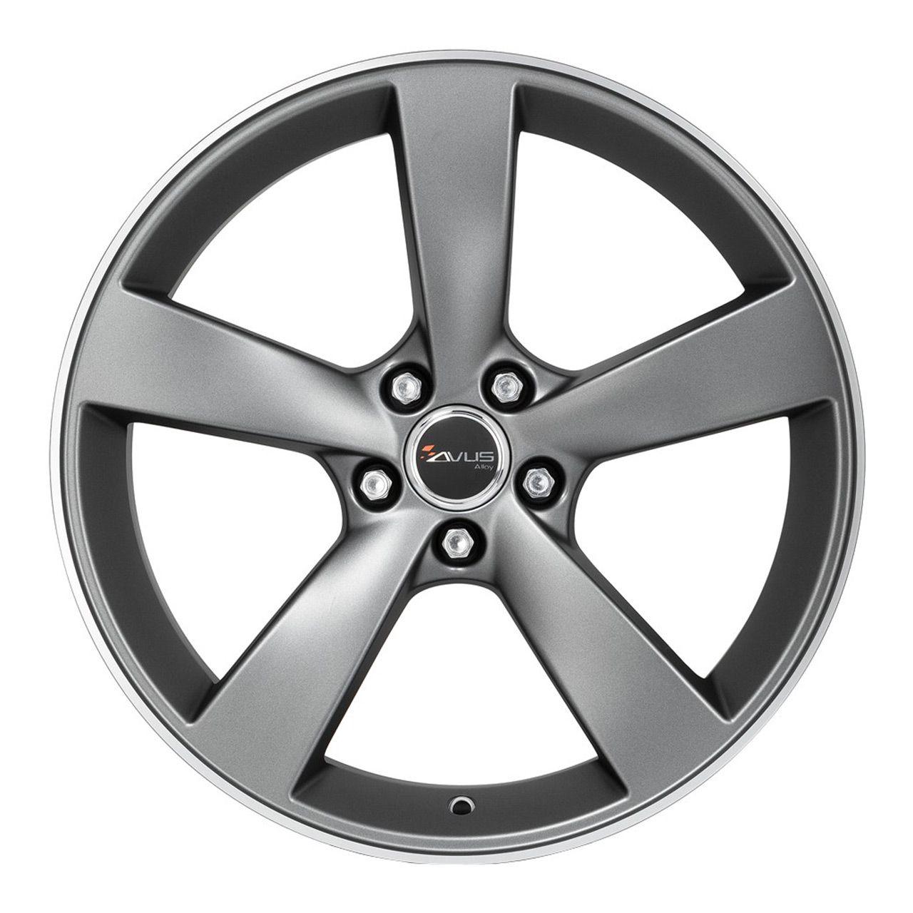 AVUS RACING AF10 matt anthracite polished 10.0Jx20 5x112 ET19