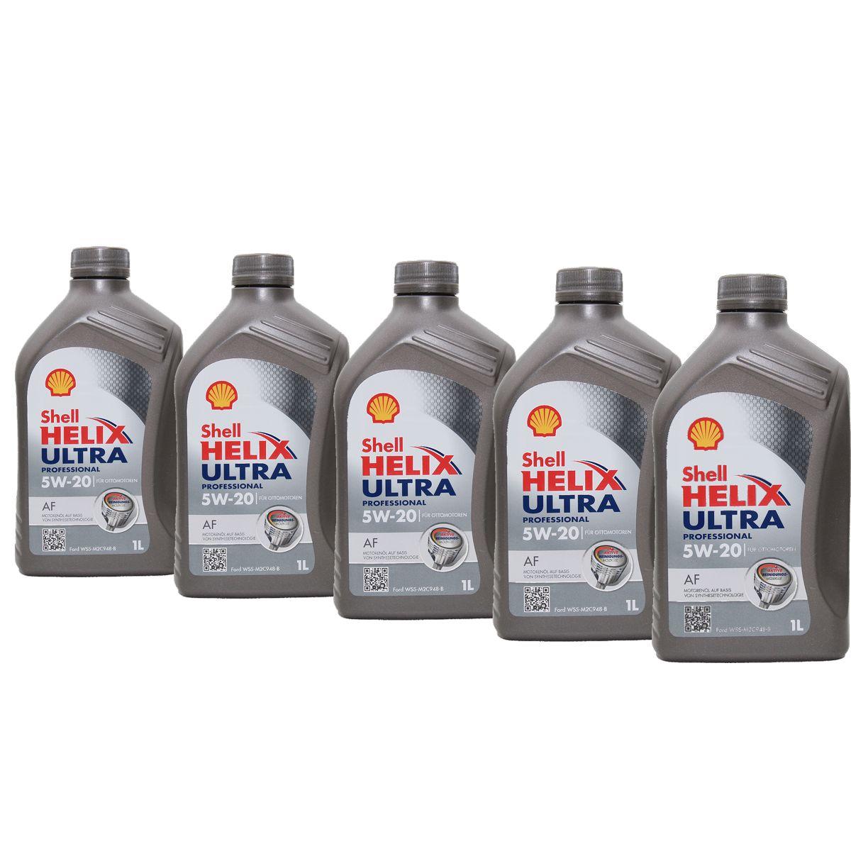 Shell Helix Ultra Professional AF 5W-20 5x1 Liter