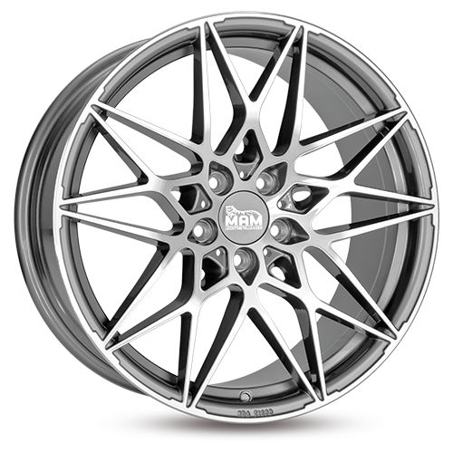 MAM WHEELS MAM B2 palladium front polished 8.0Jx18 5x120 ET35