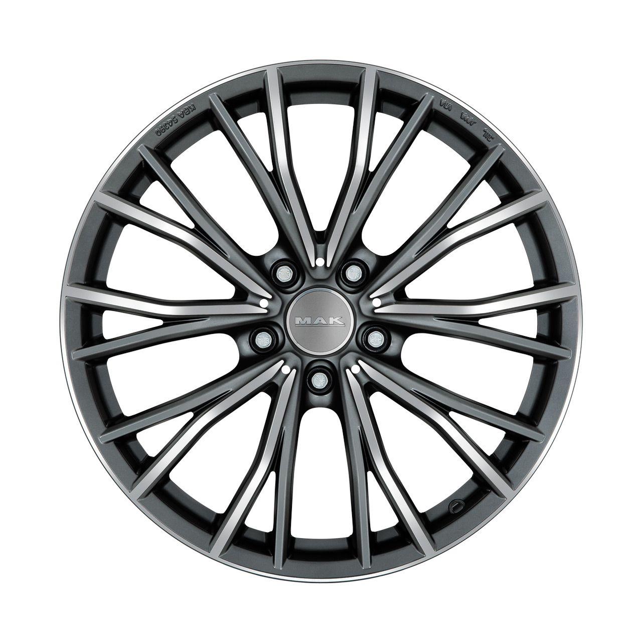 MAK MARK gun metal mirror face 8.0Jx20 5x112 ET55