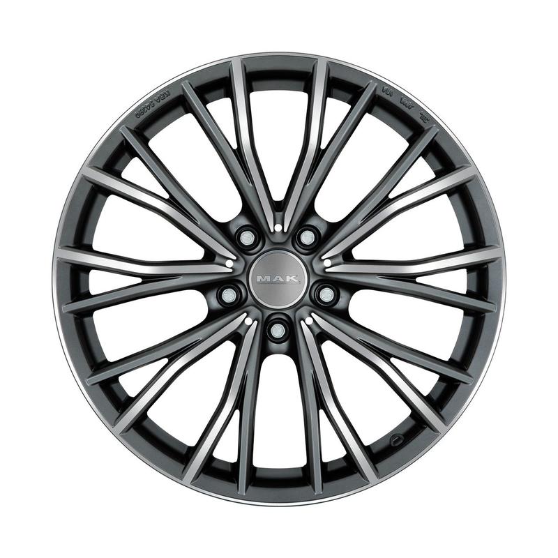 MAK MARK gun metal mirror face 8.0Jx19 5x112 ET30