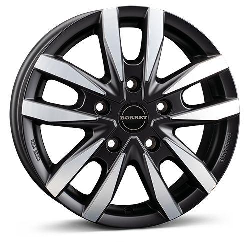 BORBET DESIGN CW5 black polished matt 6.5Jx16 5x160 ET60