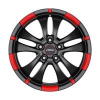RONAL RONAL R59-4 MCR jetblack-matt-red rim 7.0Jx16 4x108 ET25