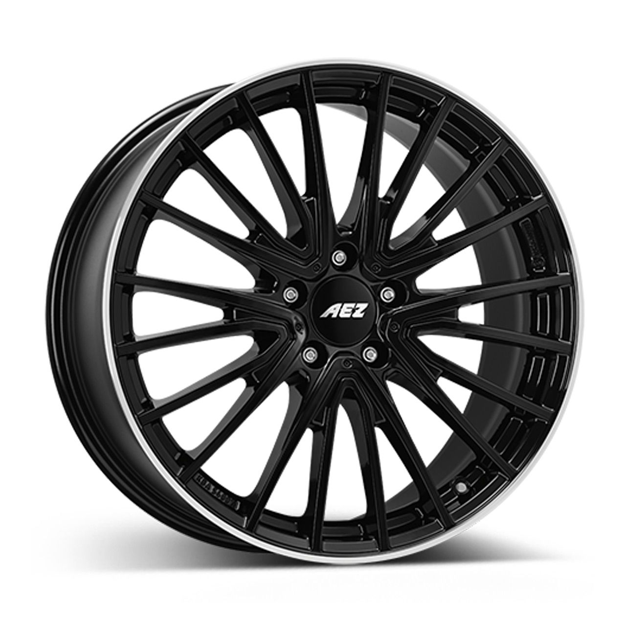 AEZ BERLIN BLACK black polished lip 7.5Jx18 5x112 ET49