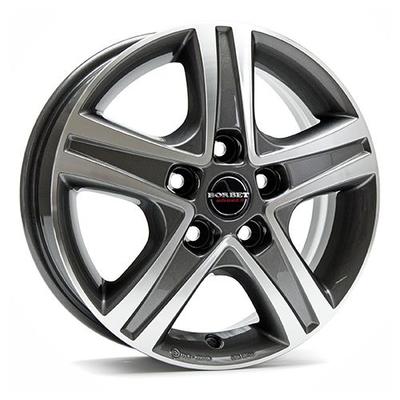 BORBET DESIGN CWD mistral anthrazit poliert 6.0Jx15 5x118 ET68