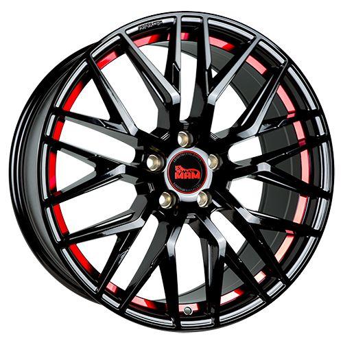 MAM WHEELS MAM RS4 black painted red inside 8.5Jx20 5x114.3 ET45