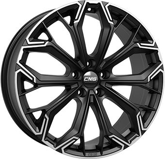 CMS C37-PDMB diamant schwarz matt-teilpoliert 8.0Jx19 5x112 ET34.1