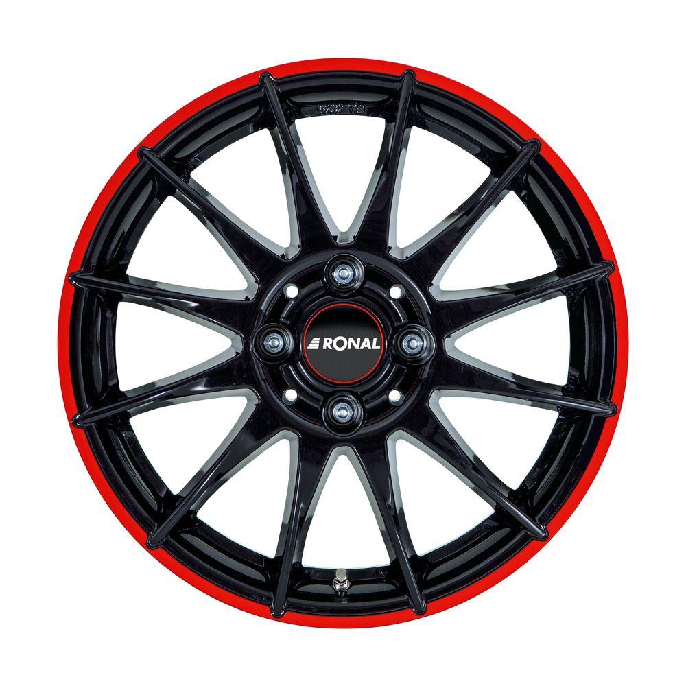 RONAL RONAL R54 MCR jetblack-red rim 7.0Jx16 4x108 ET25