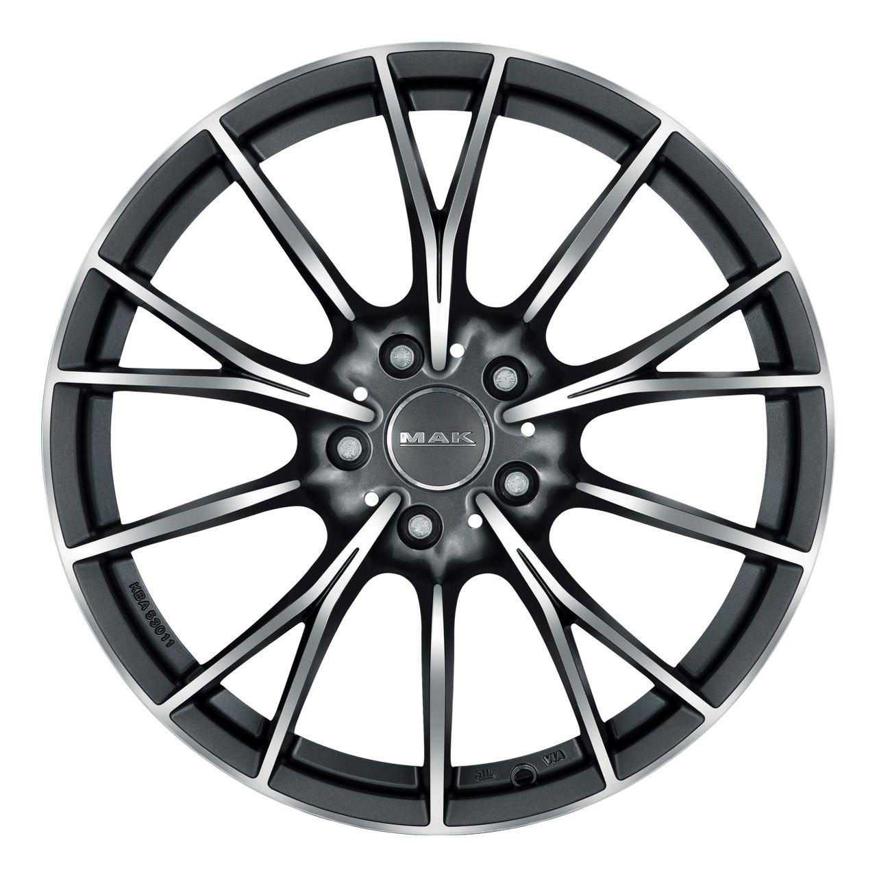 MAK FABRIK-D gun metal mirror face 9.5Jx19 5x112 ET44