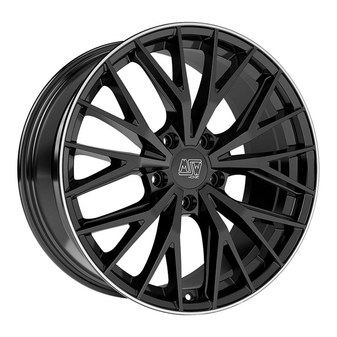 MSW (OZ) MSW 44 gloss black polished lip 8.5Jx20 5x108 ET40
