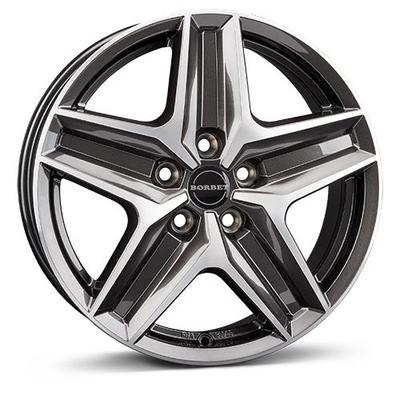 BORBET DESIGN CWZ mistral anthracite glossy polished 6.0Jx17 5x112 ET30