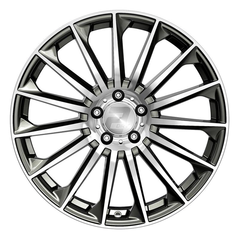 WHEELWORLD-2DRV WH39 dark gunmetal full painted with full machined lip 8.0Jx18 5x112 ET48