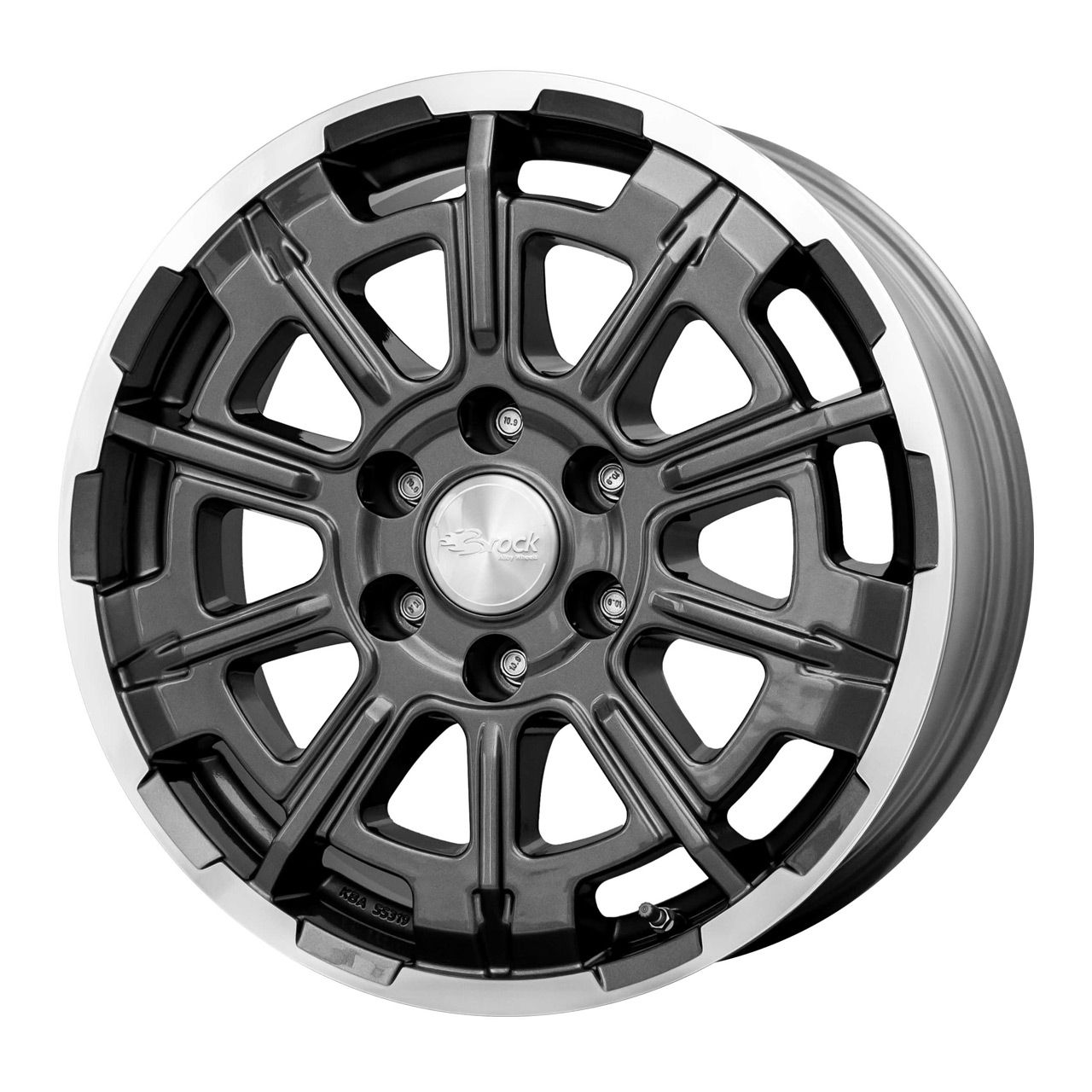 BROCK B45-6L himalaya grey voll-poliert (hgvp) 7.0Jx17 6x130 ET60