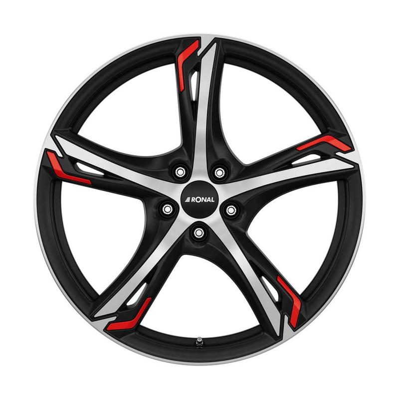 RONAL RONAL R62 RED jetblack-matt-frontkopiert 8.0Jx19 5x112 ET35