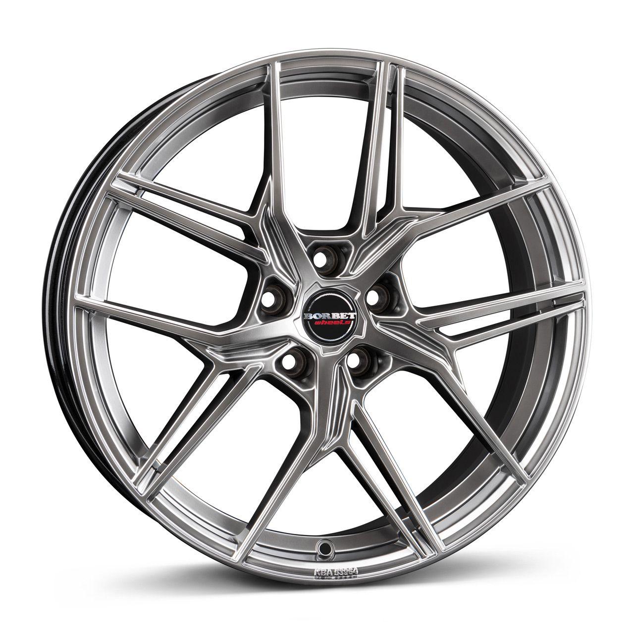 BORBET DESIGN QX hyper black silver 8.5Jx20 5x110 ET31