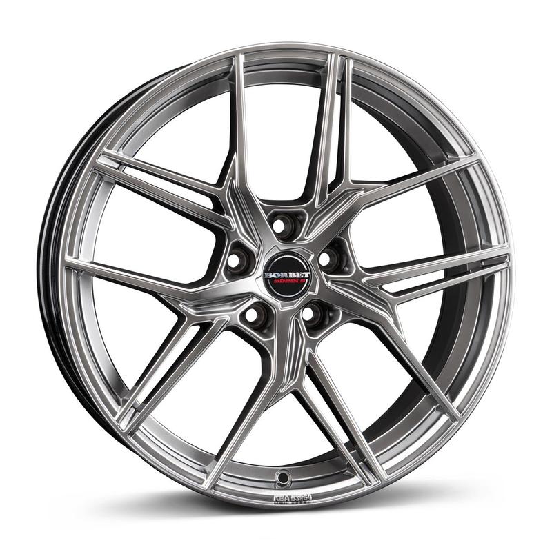 BORBET DESIGN QX hyper black silver 8.5Jx20 5x114.3 ET45