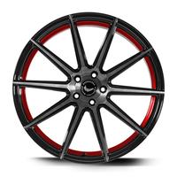 BARRACUDA PROJECT 2.0 silver brushed/ undercut Color Trim rot 9.0Jx20 5x108 ET40