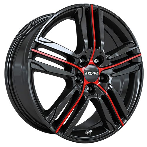 RONAL RONAL R57 MCR jetblack-red spoke 7.5Jx19 5x112 ET55