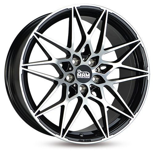 MAM WHEELS MAM B2 black front polished 8.5Jx20 5x120 ET35