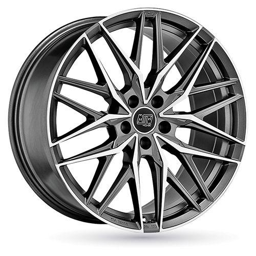 MSW (OZ) MSW 50 matt gun metal full polished 11.0Jx22 5x112 ET15