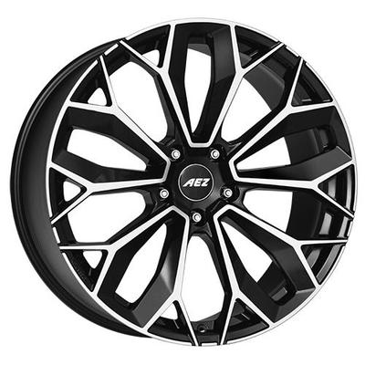AEZ LEIPZIG DARK black/polished front 10.5Jx22 5x112 ET43