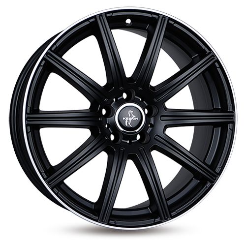 KESKIN WHEELS KT16 DYNAMIC matt black lip polish 8.0Jx18 5x112 ET30