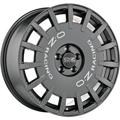 OZ RALLY RACING dark graphit + silver lettering 7.0Jx17 4x100 ET30