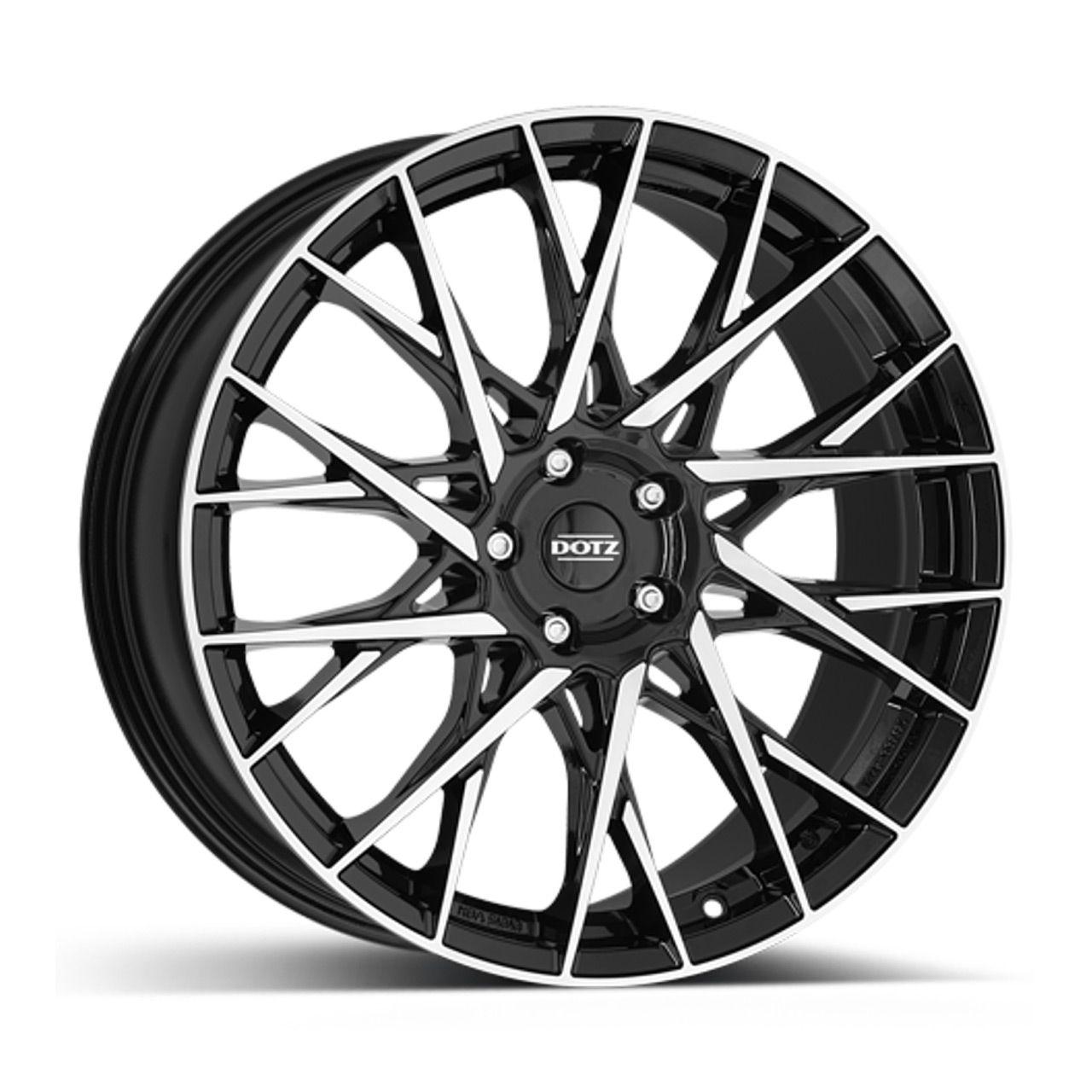 DOTZ FUJI DARK black/polished 8.0Jx18 5x108 ET42