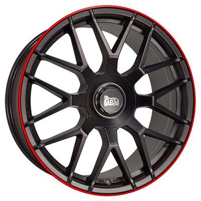 MAM WHEELS MAM GT1 matt black lip red 8.5Jx19 5x100 ET45