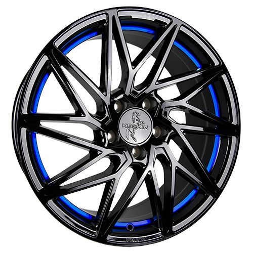 KESKIN WHEELS KT20 FUTURE black painted blue inside 8.5Jx20 5x112 ET45