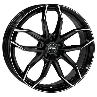 RIAL LUCCA 5-LOCH diamantschwarz frontpoliert 8.0Jx19 5x114.3 ET40