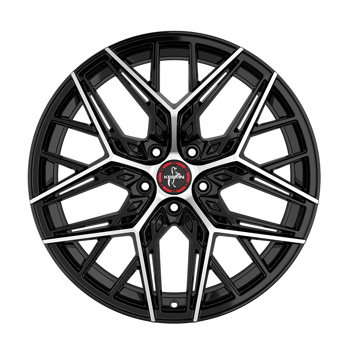 KESKIN WHEELS KT25 PEARL black front polished 8.5Jx20 5x112 ET42