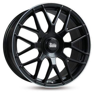 MAM WHEELS MAM GT.1 matt black lip polish 8.5Jx20 5x112 ET45