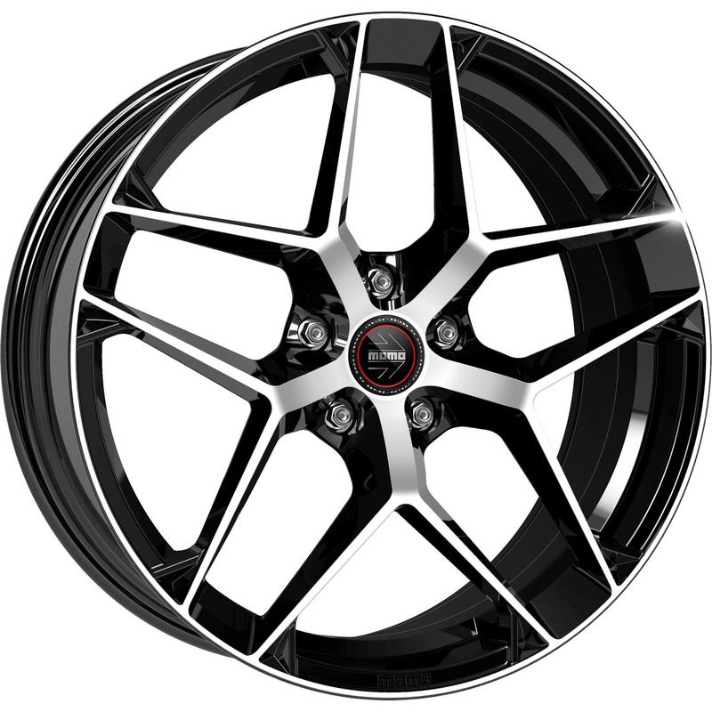 MOMO WHEELS RF07 gloss black diamond cut 10.5Jx21 5x112 ET38