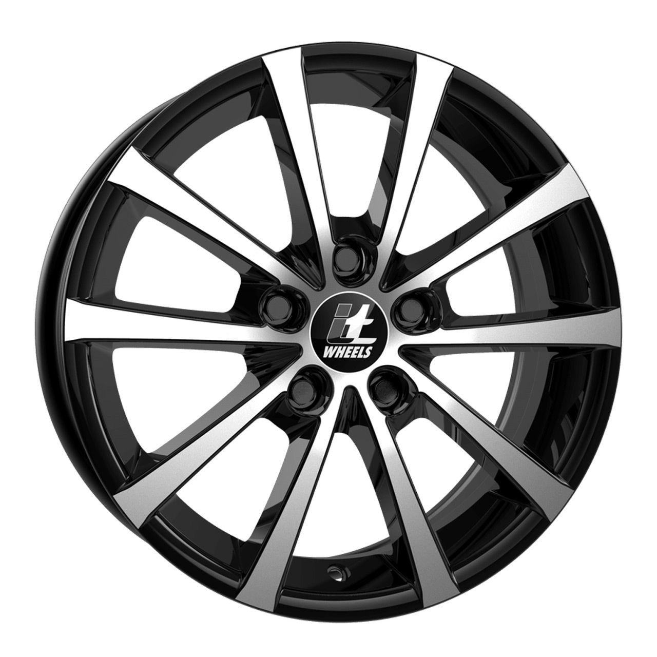 ITWHEELS ALICE glanzschwarz poliert 7.0Jx17 5x100 ET45