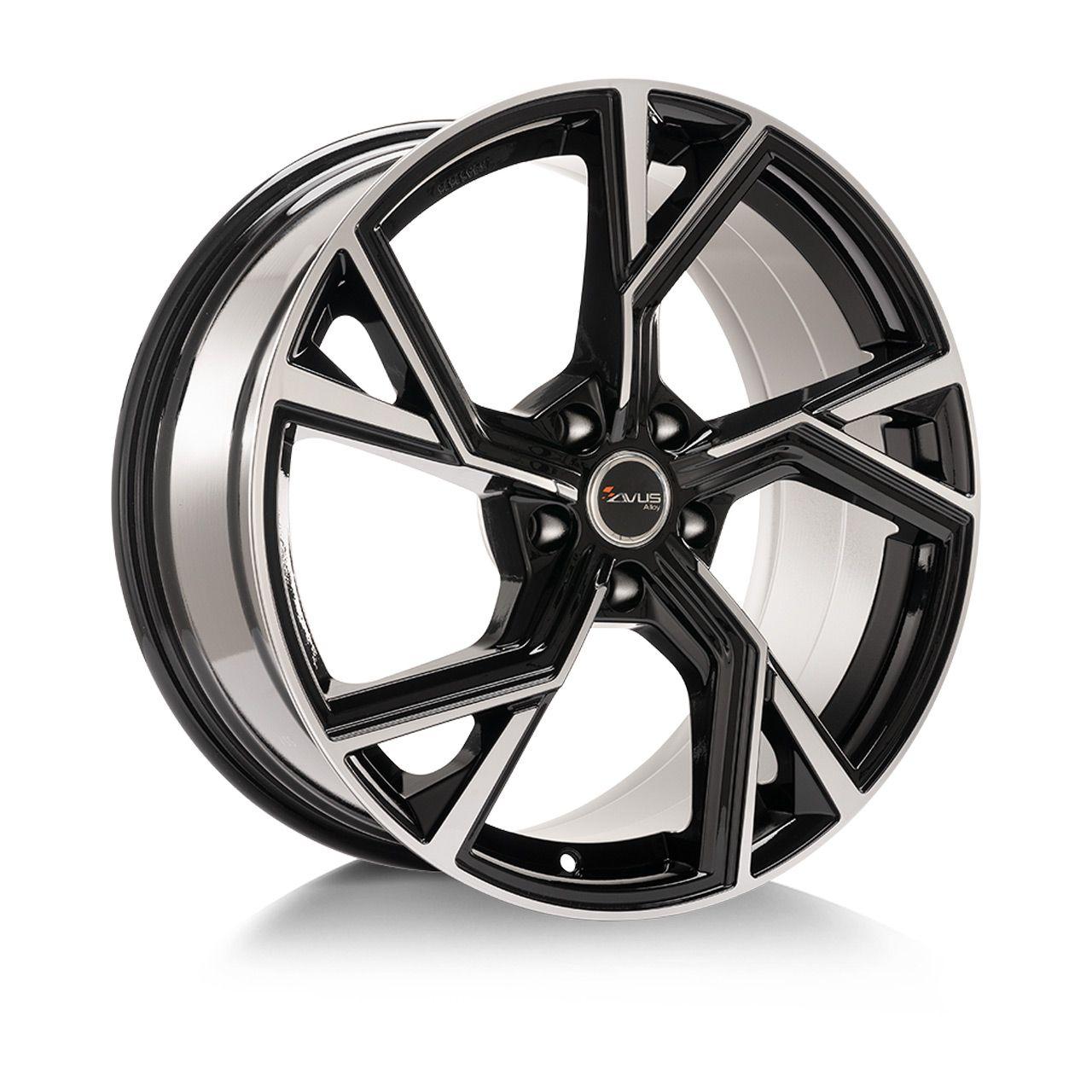 AVUS RACING AF20 black polished 8.0Jx18 5x112 ET28