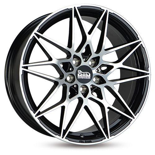 MAM WHEELS MAM B2 black front polished 8.5Jx19 5x112 ET30